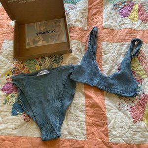 Youswim Eva standard waist two-piece in "Plume"